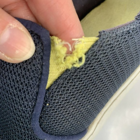 Olukai Nohea Mesh Casual Slip On Loafer Navy Green Logo Shoe Youth Boy Size 1 B1 - Picture 5 of 12